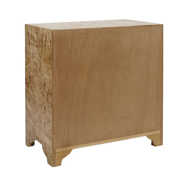 Calvin Side Table - Burl Wood