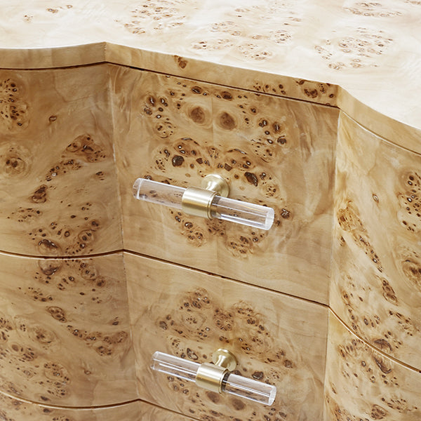 Calvin Side Table - Burl Wood