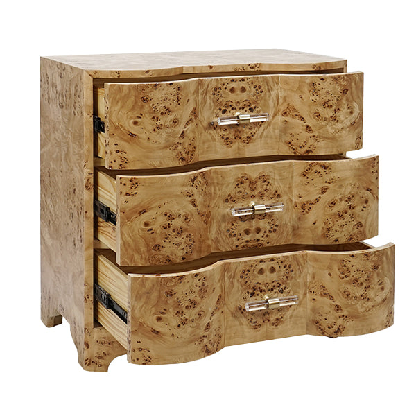 Calvin Side Table - Burl Wood