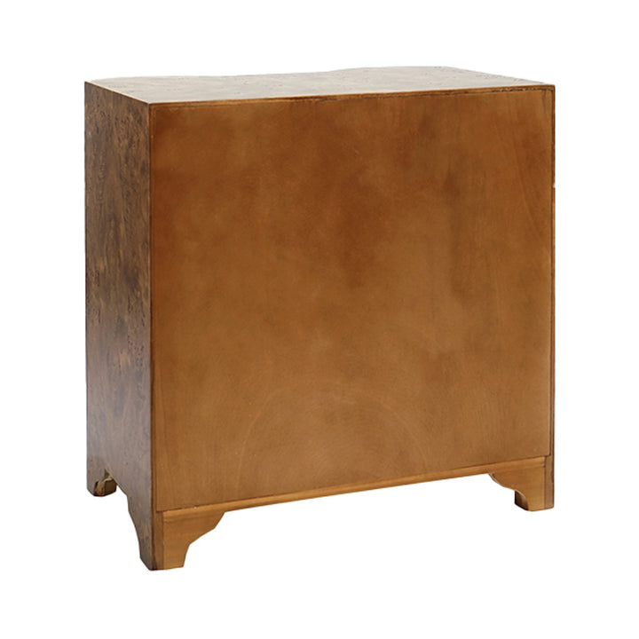 Calvin Side Table - Dark Burl Wood