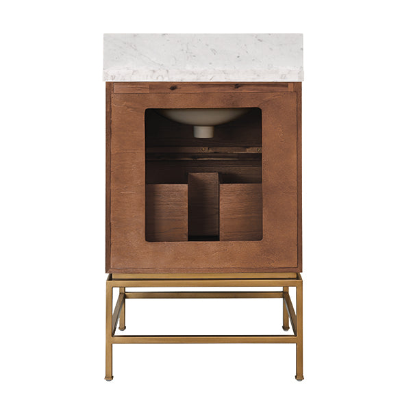 Clifford Bath Vanity 24 Dark Burl Wood