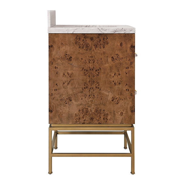 Clifford Bath Vanity 24 Dark Burl Wood