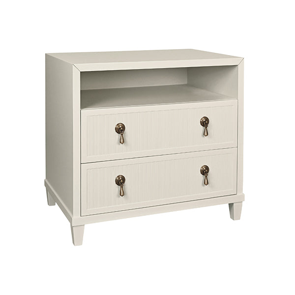 Corine Side Table Light Antique White Lacquer