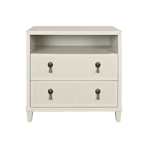 Corine Side Table Light Antique White Lacquer