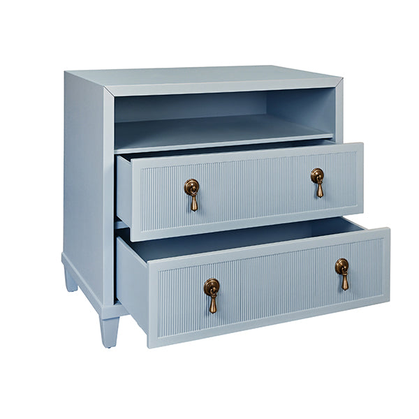 Corine Side Table Light Blue Lacquer