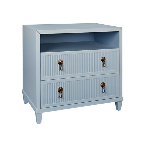 Corine Side Table Light Blue Lacquer