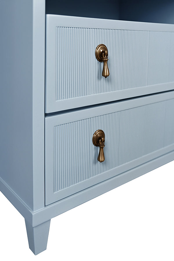 Corine Side Table Light Blue Lacquer