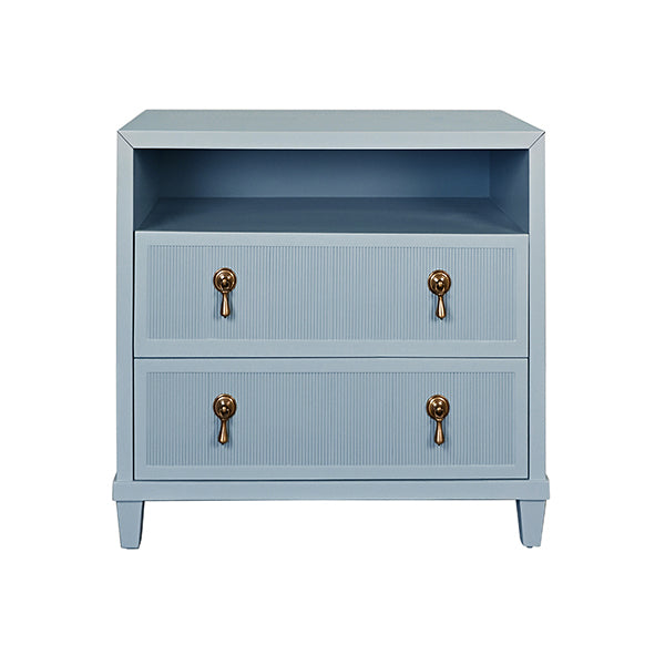 Corine Side Table Light Blue Lacquer