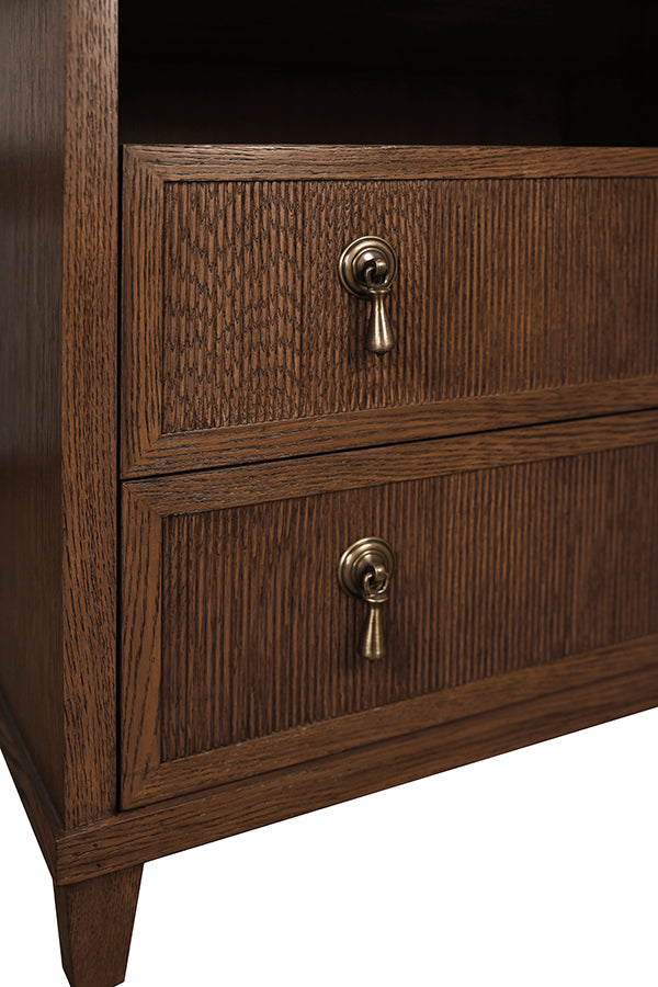 Corine Side Table Provincial Brown Oak