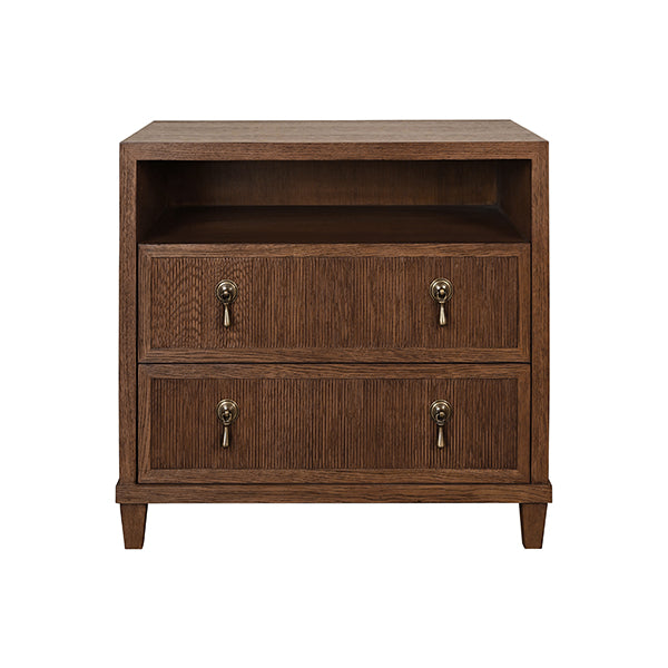 Corine Side Table Provincial Brown Oak
