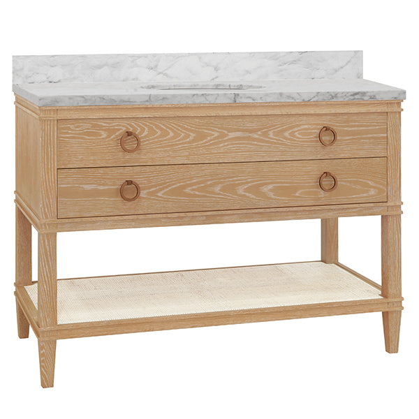Cutler Bath Vanity 48" Cerused Oak