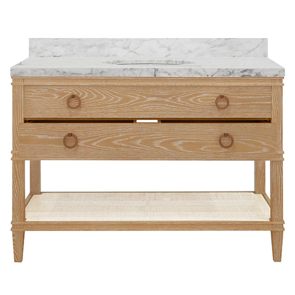 Cutler Bath Vanity 48" Cerused Oak