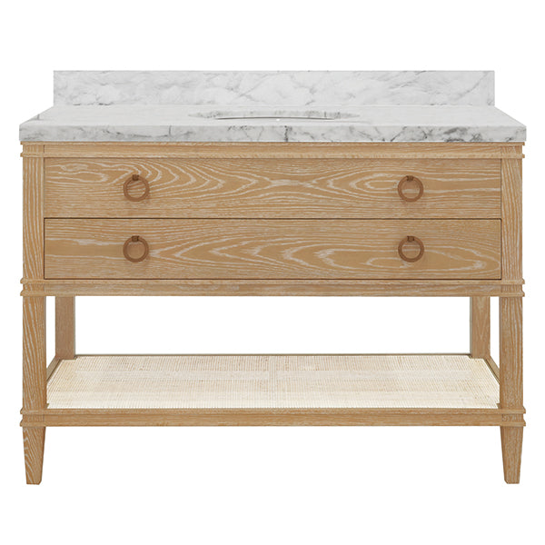 Cutler Bath Vanity 48" Cerused Oak