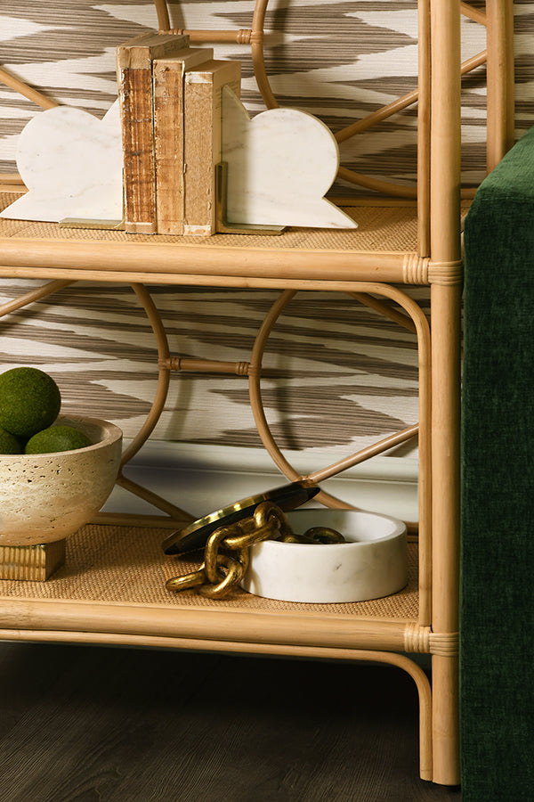 Danielle Etagere - Natural Rattan