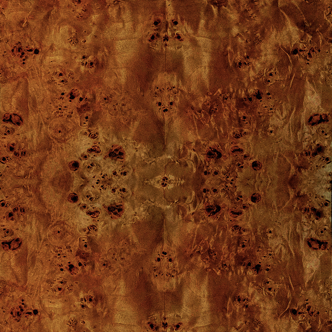 Mulligan Cabinet Dark Burl Wood
