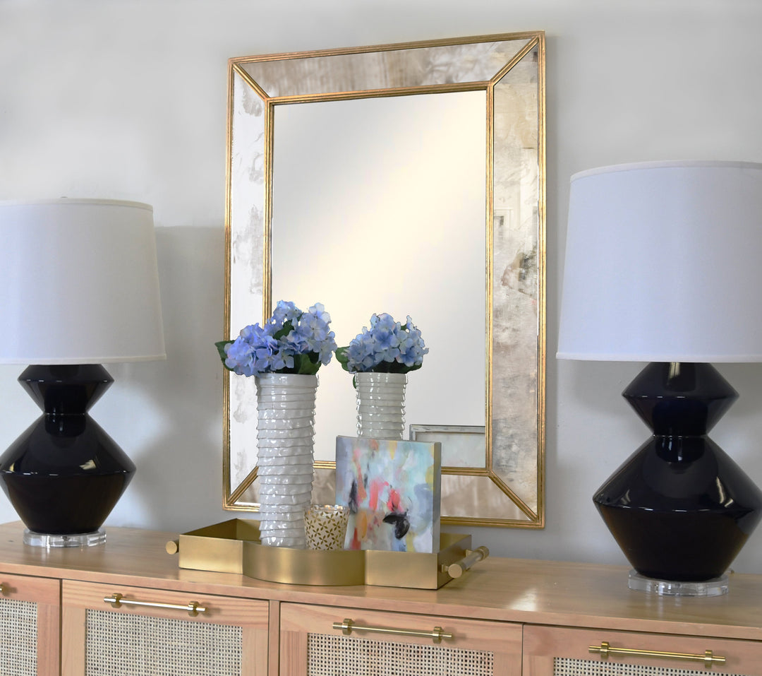 Dion Small Mirror - Gold Leaf