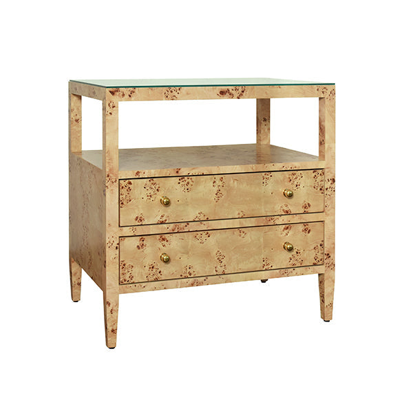 Douglas Side Table - Burl Wood