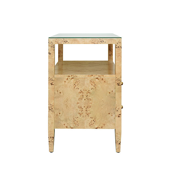 Douglas Side Table - Burl Wood