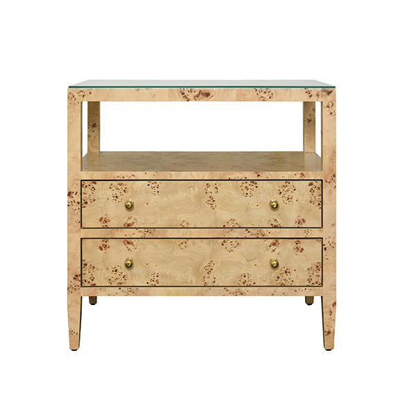 Douglas Side Table - Burl Wood