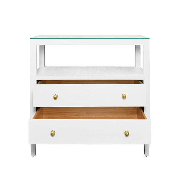 Douglas Side Table - White Lacquer