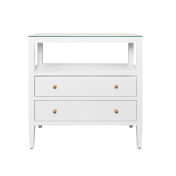 Douglas Side Table - White Lacquer
