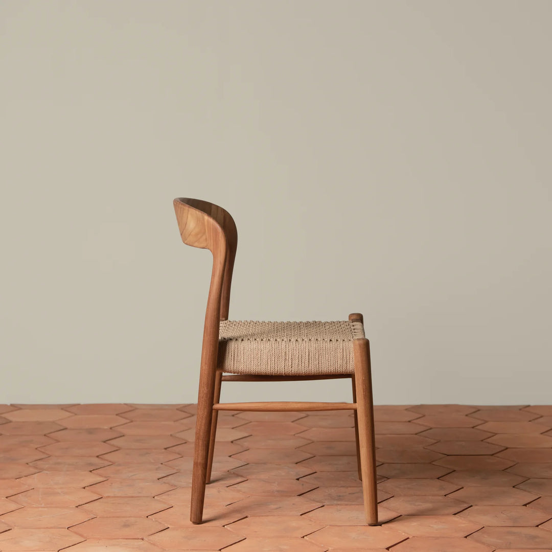 Woven Side Chair - Teak