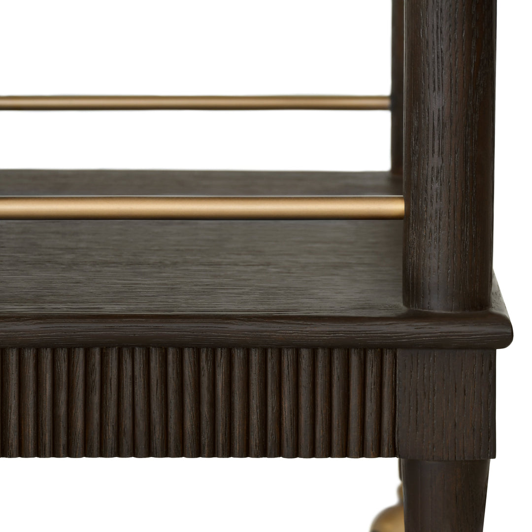 Dublin Bar Cart - Expresso Oak