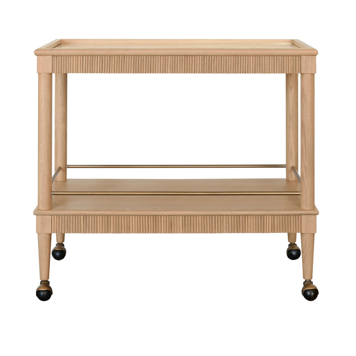 Dublin Bar Cart - Natural Oak