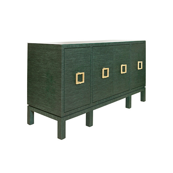 Effie Cabinet - Green Grass Cloth