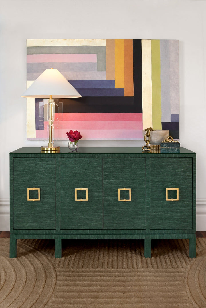 Effie Cabinet - Green Grass Cloth