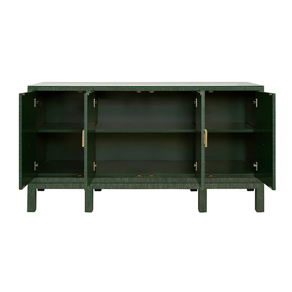 Effie Cabinet - Green Grass Cloth