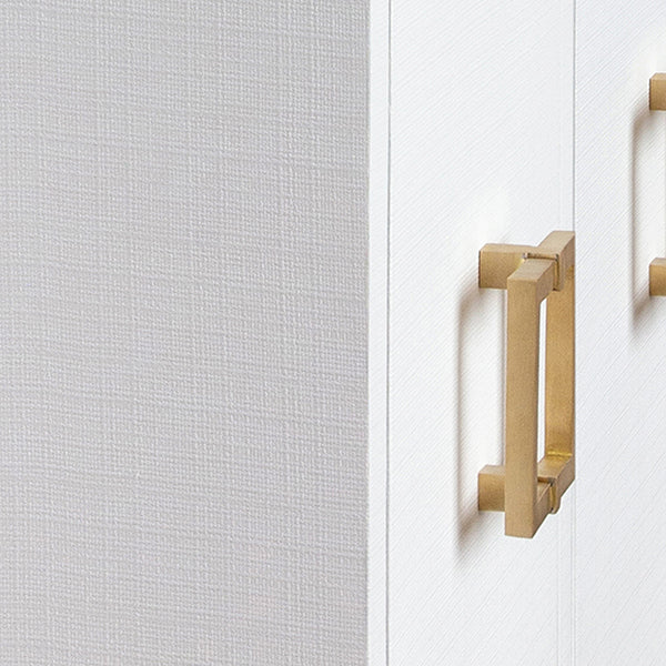Effie Cabinet - White Grasscloth