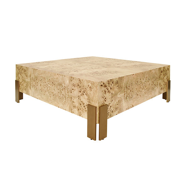 Enid Coffee Table - Light Burl Wood