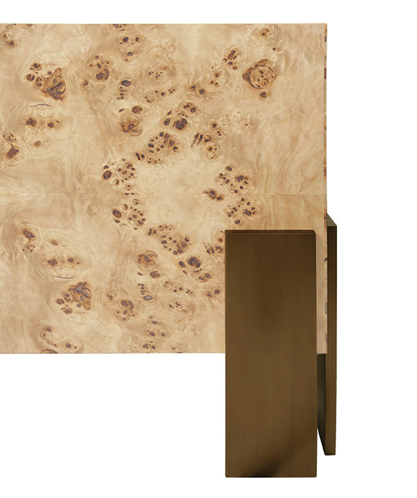 Enid Coffee Table - Light Burl Wood