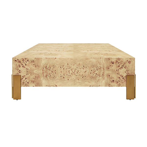 Enid Coffee Table - Light Burl Wood