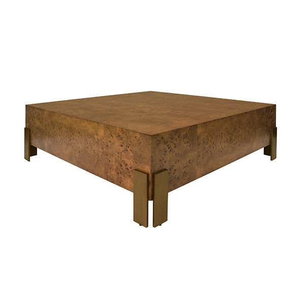 Enid Coffee Table - Dark Burl Wood