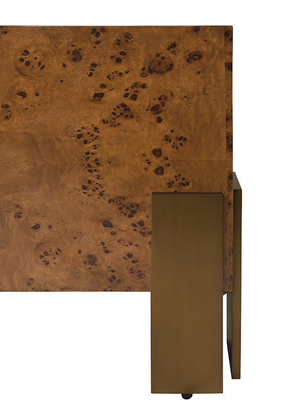 Enid Coffee Table - Dark Burl Wood