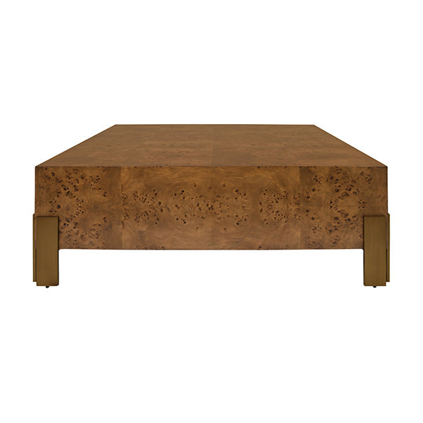 Enid Coffee Table - Dark Burl Wood