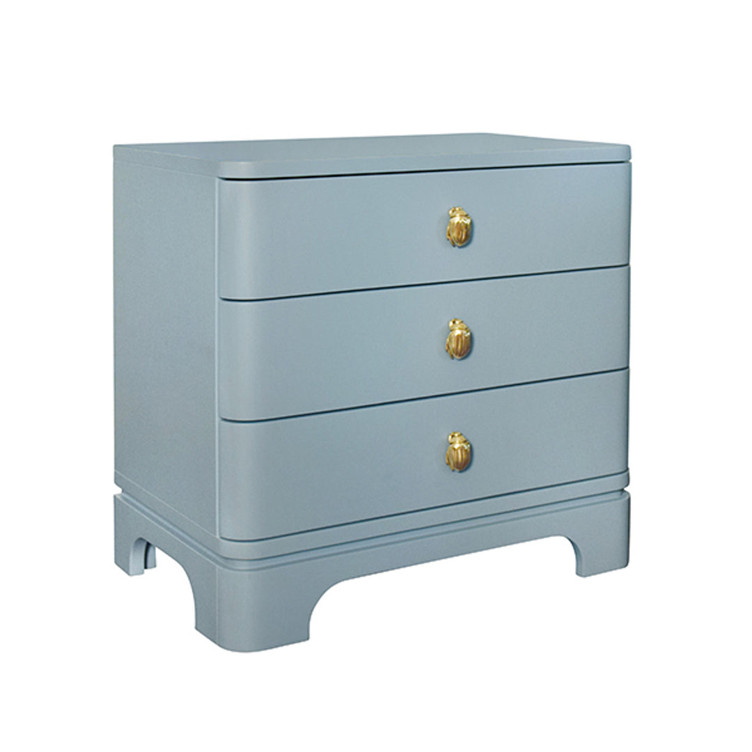 Fortune Side Table - Blue Lacquer