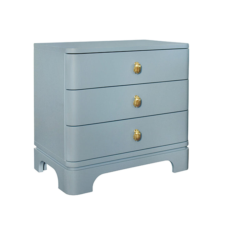Fortune Side Table - Blue Lacquer