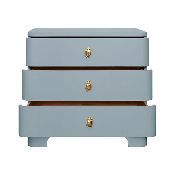 Fortune Side Table - Blue Lacquer