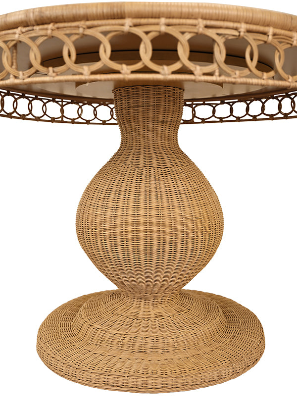 Gabrielle 40" Rattan Dining Table