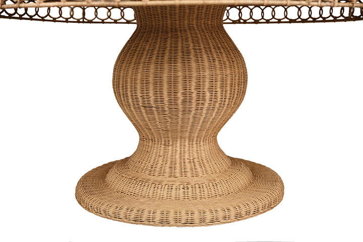 Gabrielle 60" Rattan Dining Table