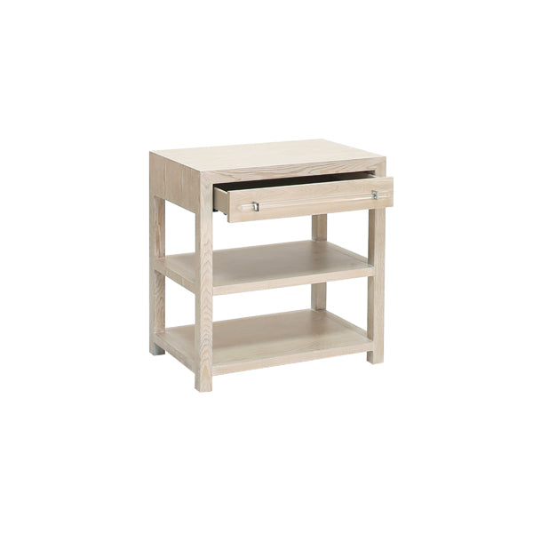 Garbo Side Table - Cerused Oak