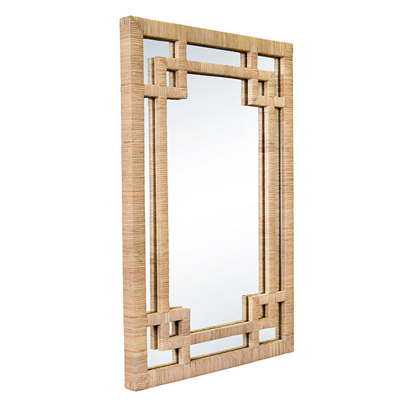 Geneva Mirror - Natural Rattan
