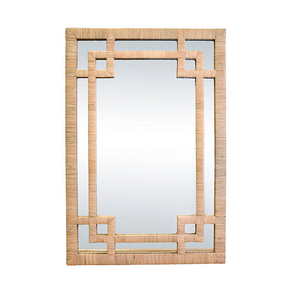 Geneva Mirror - Natural Rattan