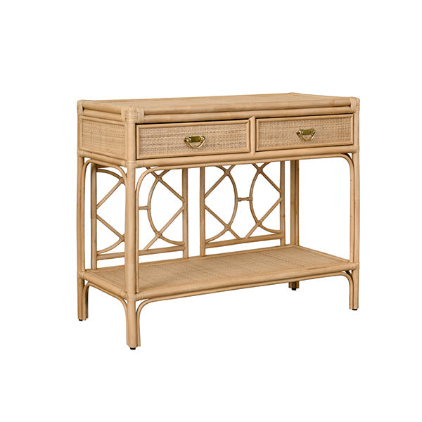 Gideon Console - Natural Rattan