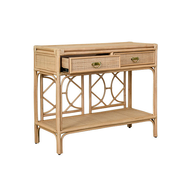 Gideon Console - Natural Rattan