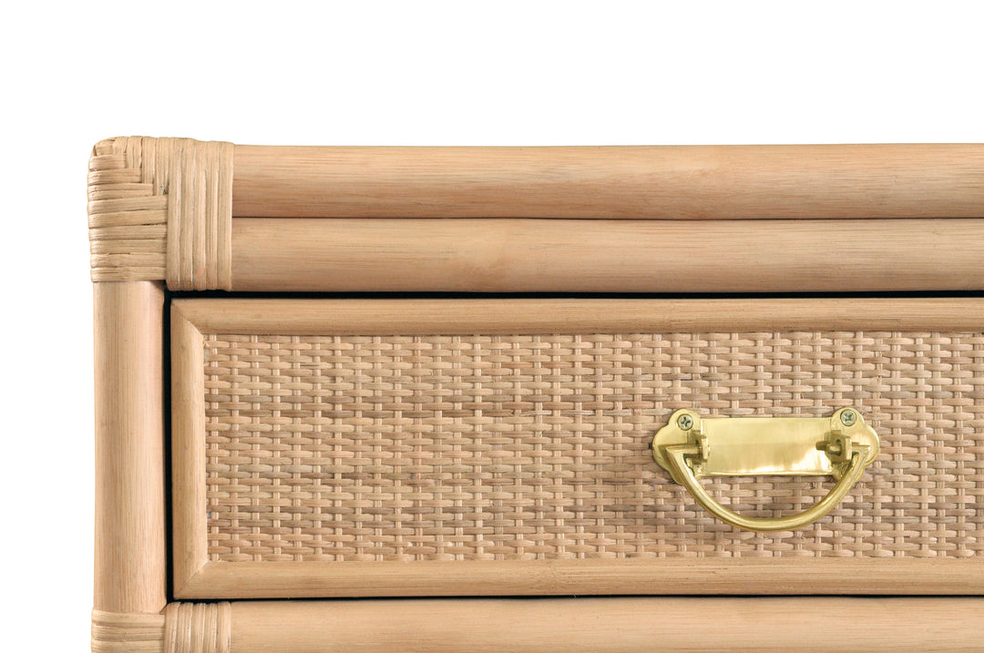 Gideon Console - Natural Rattan