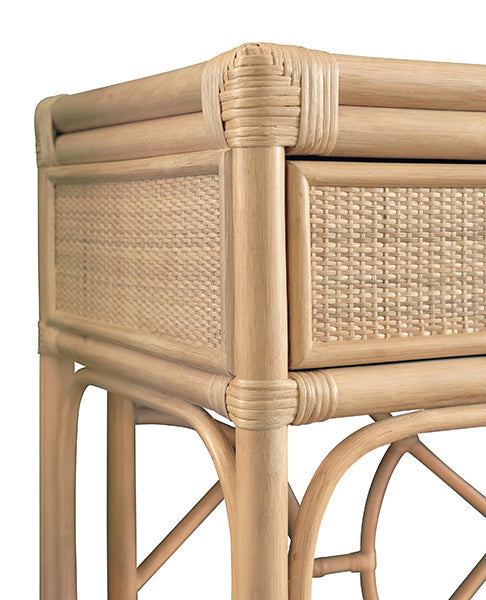Gideon Console - Natural Rattan